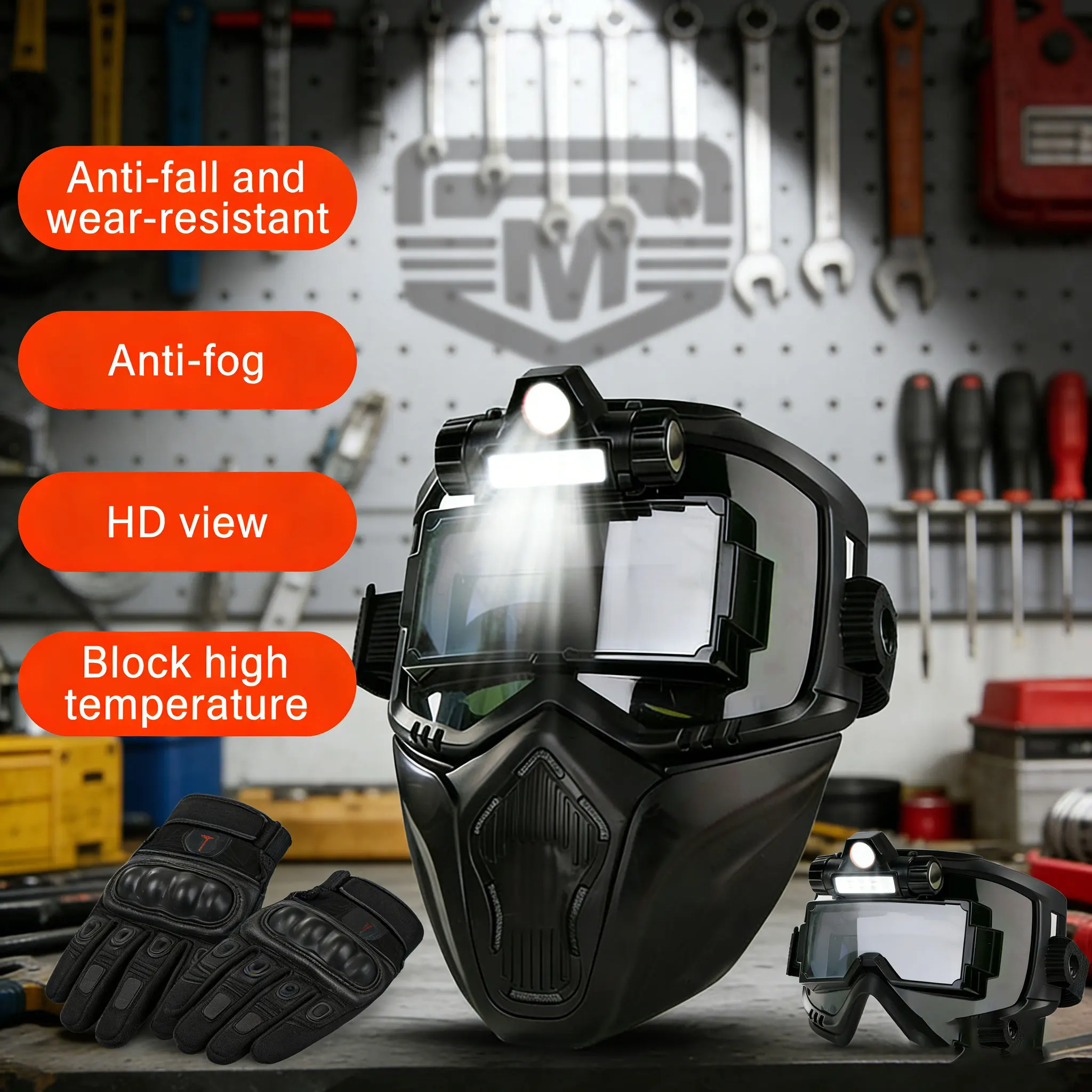 Auto Darkening Welding Glasses Solar Energy Welder Goggles Comfortable Eye Protection Tool for TIG MIG MMA Arc Welding Working