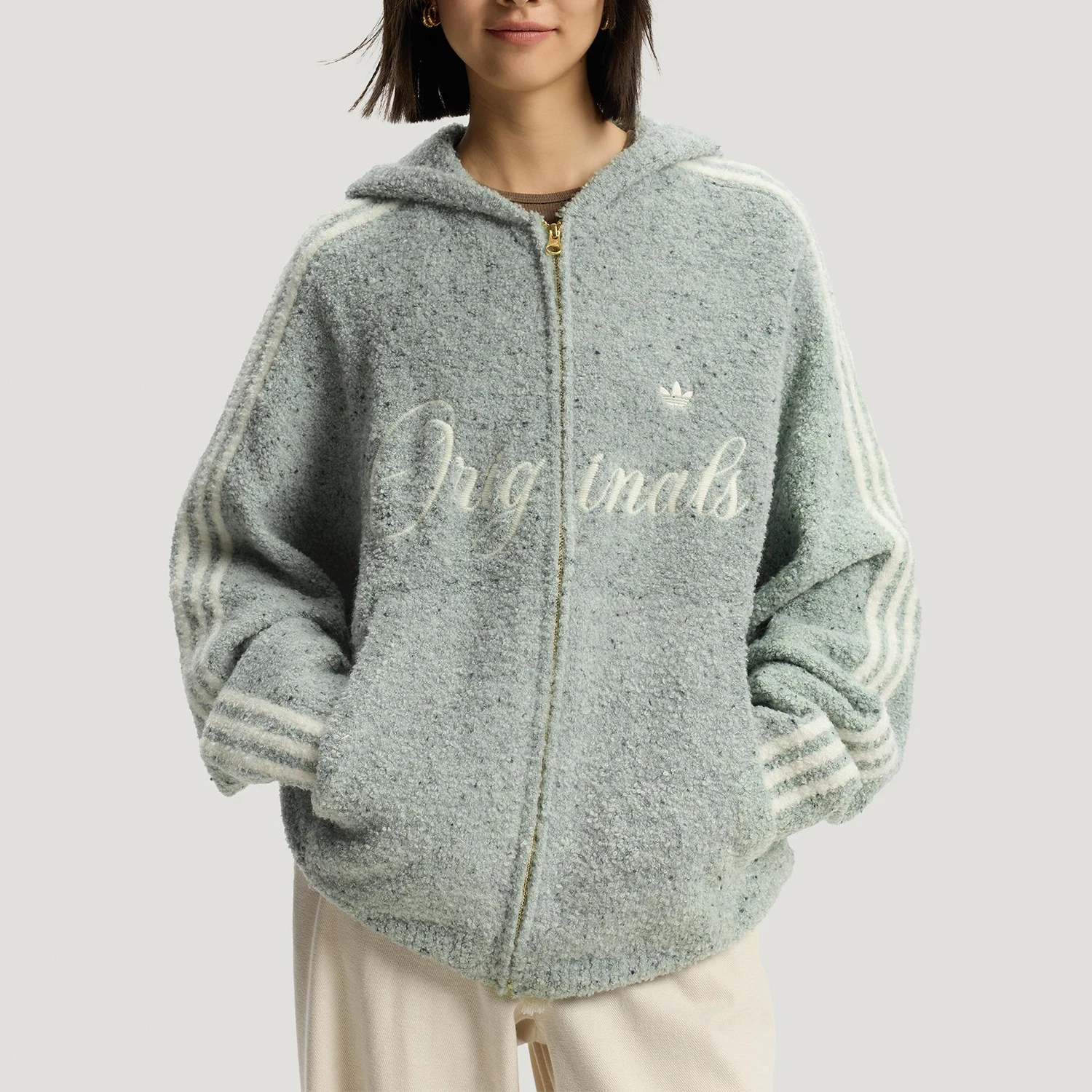 

Оригинальная новогодняя вязаная замшевая куртка Adidas для мужчин и женщин KT0717