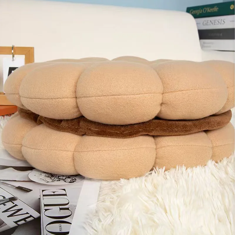 Emulational Sandwich Lovely Cookie Soft Cushion Cushion Chair Ground Tatami Pad Office Sedentary Plus Thick Mat For Office Nap