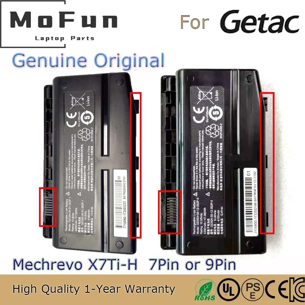 

Brand New Original GE5SN-03-12-3S2P-0 10.95V 4300mAh Laptop Battery for Getac Mechrevo X7Ti-H X7Ti-S1 X7Ti-S X7ti-S 4K X7Ti etc.