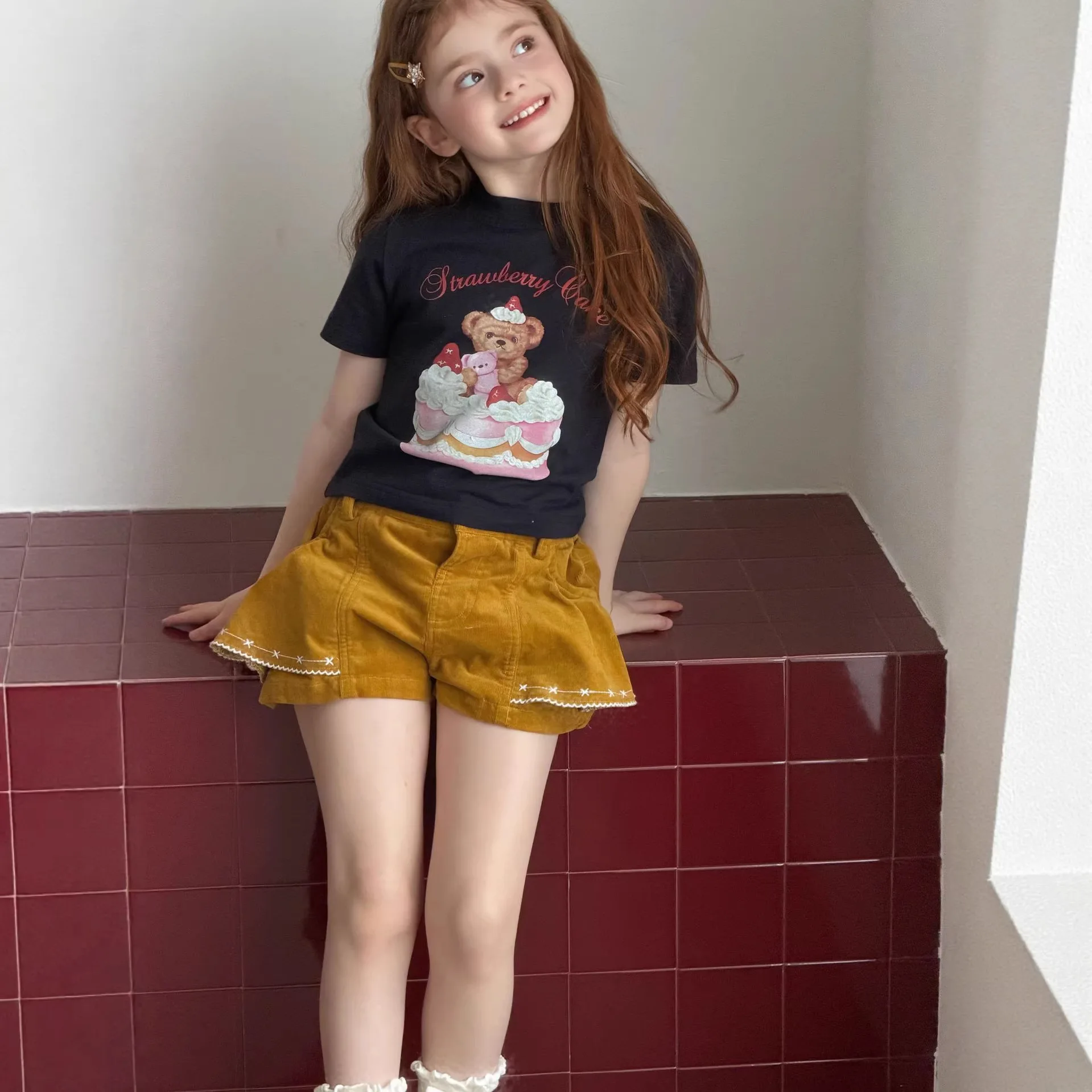 

Новые детские шорты для девочек: кружевные, бархатные, универсальные, повседневные. Весна-лето.