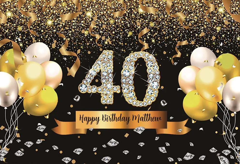 Balões brilhantes Coroa Dourada Fotografia Fundos Para Meninas Senhora Feliz Aniversário Festa Bolo Smash Decoração Banner Backdrops