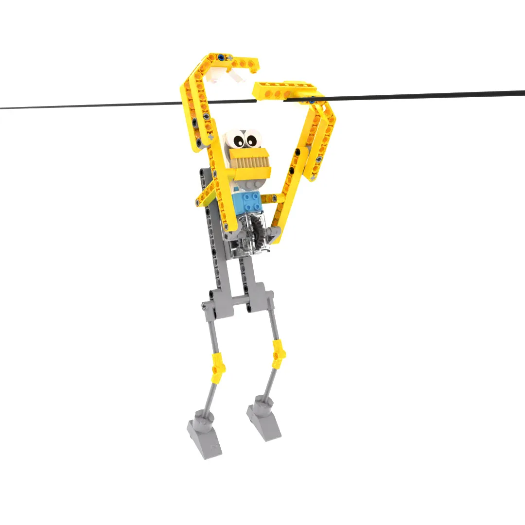 

Electric Rope Climbing Athlete Kids Science Toy Technology Physics Plastic Blocks Kit Learning Educational Toys for Children