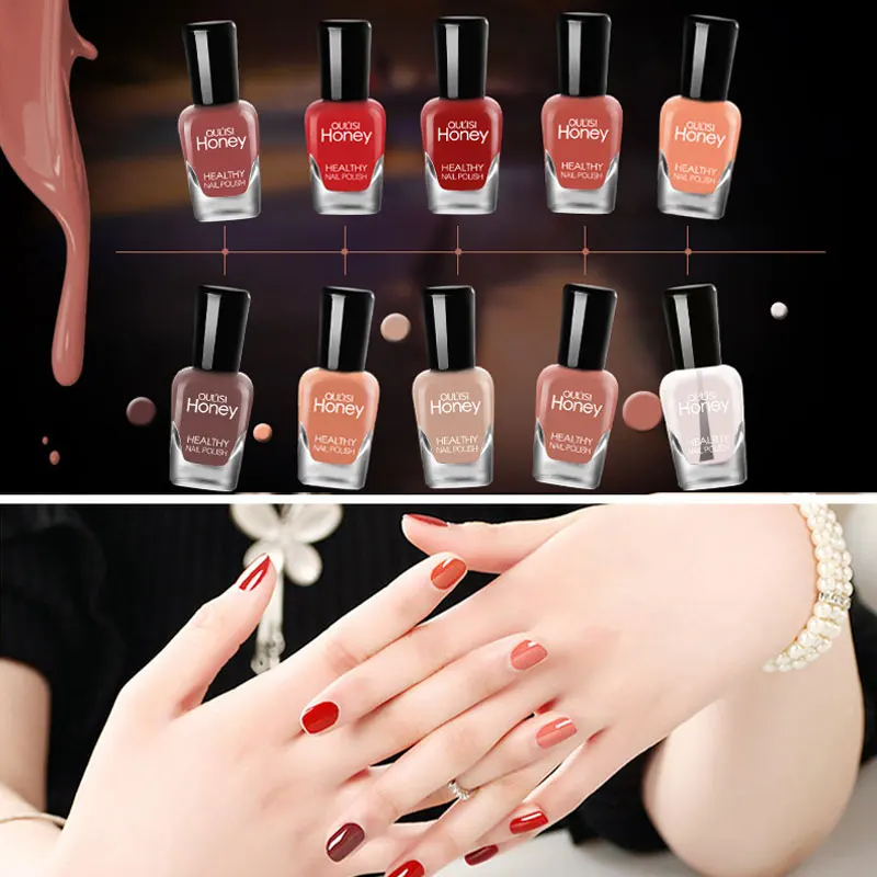 10 pezzi smalto per unghie ad asciugatura all'aria pelabile a base d'acqua non tossico inodore gel per unghie dei piedi ad asciugatura rapida senza lampada cottura nail art manicure