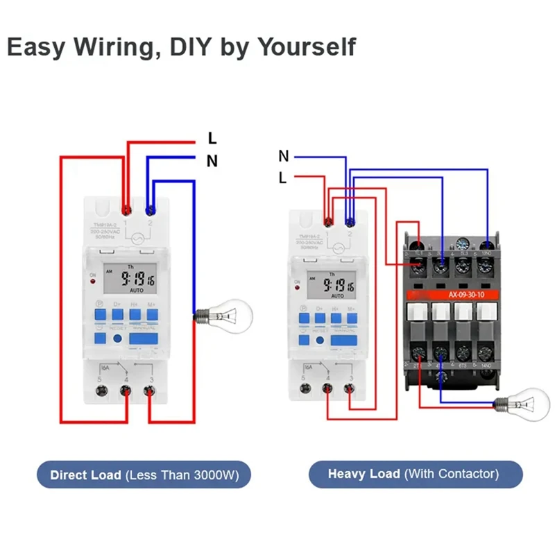 Programmeerbare Digitale Tijdschakelaar Relais Timer Controle Ac 220V 16a Din Rail Mount Tm919a Timer Schakelaar