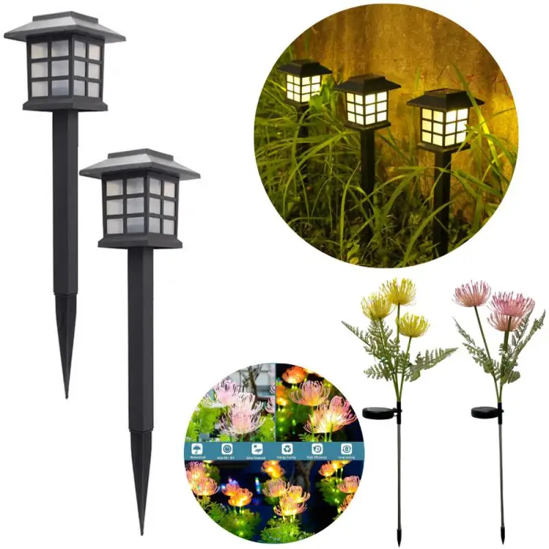 

Led Houses Solar Pathway Lights Waterproof Outdoor Solar Lamp For Garden Landscape Yard Patio Driveway Walkway Christmas