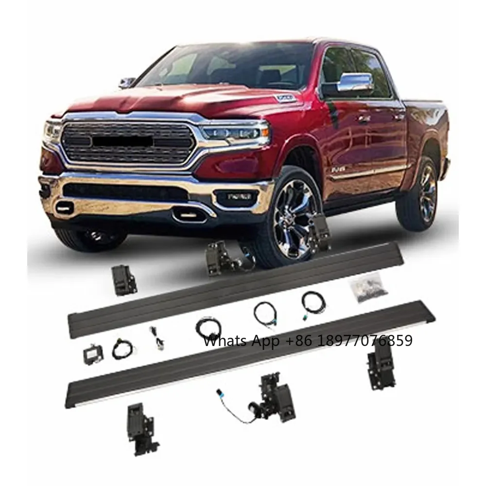 

Хорошее качество, оптовая продажа, электрические подножки из алюминиевого сплава, замена боковых ступеней из АБС-пластика для RAM 1500 13+