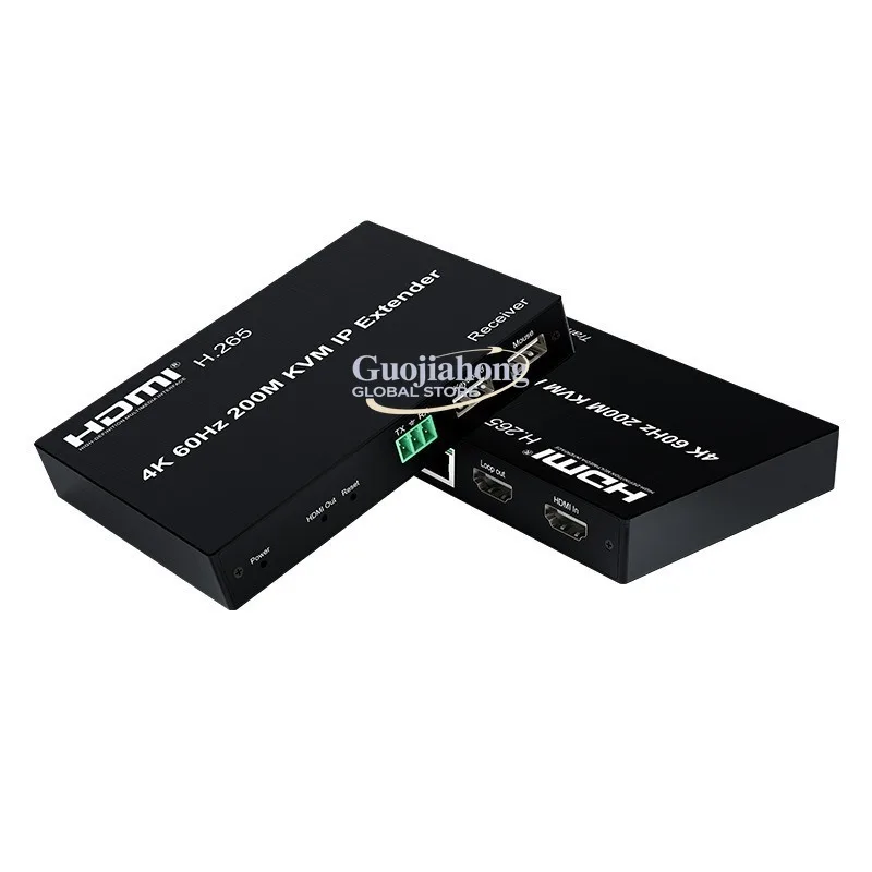 

4K60Hz 200M IP KVM Extender H265 KVM IP Extender 200m One to Multi HD