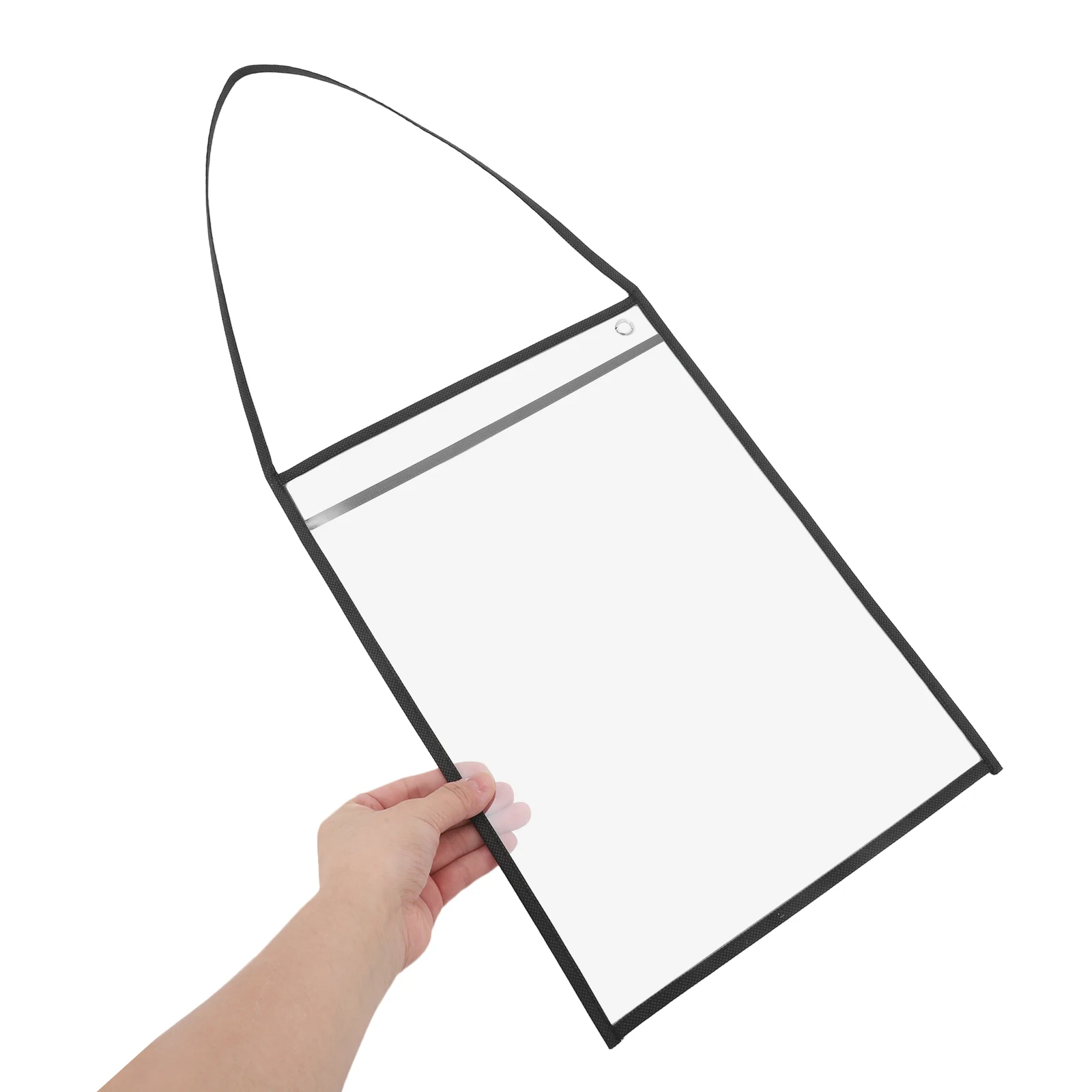 10 Buah Tempat Penyimpanan Tiket Kerja Gantung, Plastik Transparan yang Dapat Digunakan Kembali, Pengatur Pesanan Kerja, Kantong Dokumen Perbaikan untuk Rak Lemari Arsip