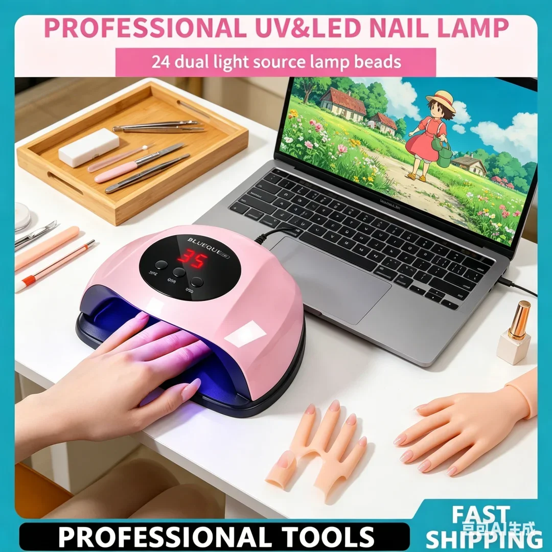 

Sophisticated Nail UV Dryer Machine 24 LED UV Manicure Lamp for Home Use with USB Cable Dries Luxurious Nail Polish Varnish