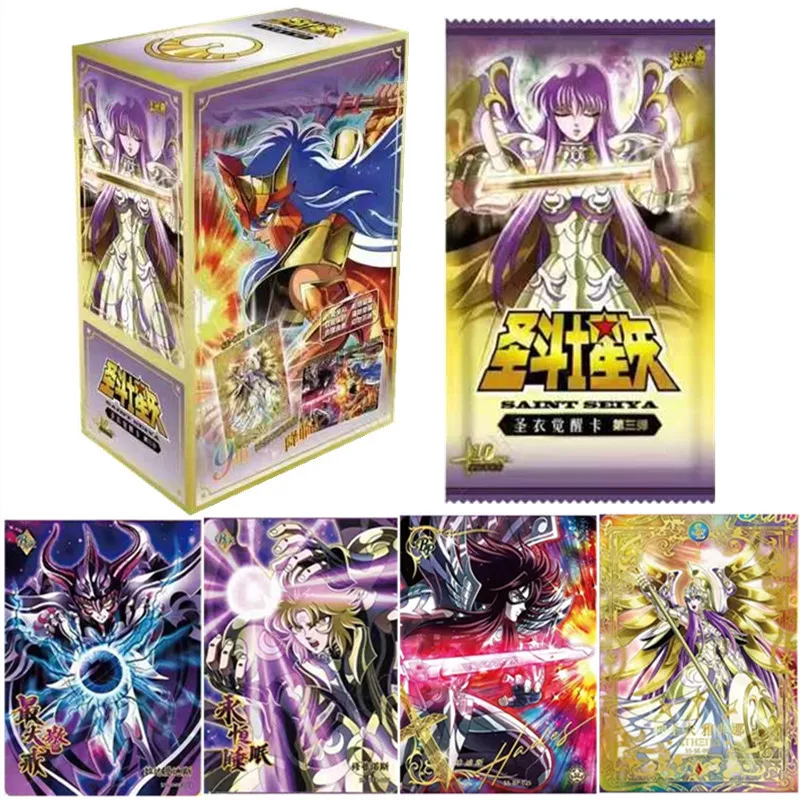 W magazynie KAYOU Saint Seiya Saint Cloth Awakening Card Vol.03 PR BP SE Rzadka kolekcja postaci z anime Karta dla dzieci Zabawki Prezenty