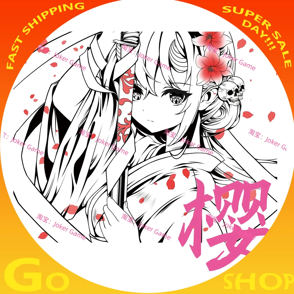 Стеклянный коврик для мыши Sakura, игровой закаленный стеклянный коврик для мыши FPS Copy Edition, гладкий профессиональный индивидуальный коврик для мыши для ПК, геймера, подарки