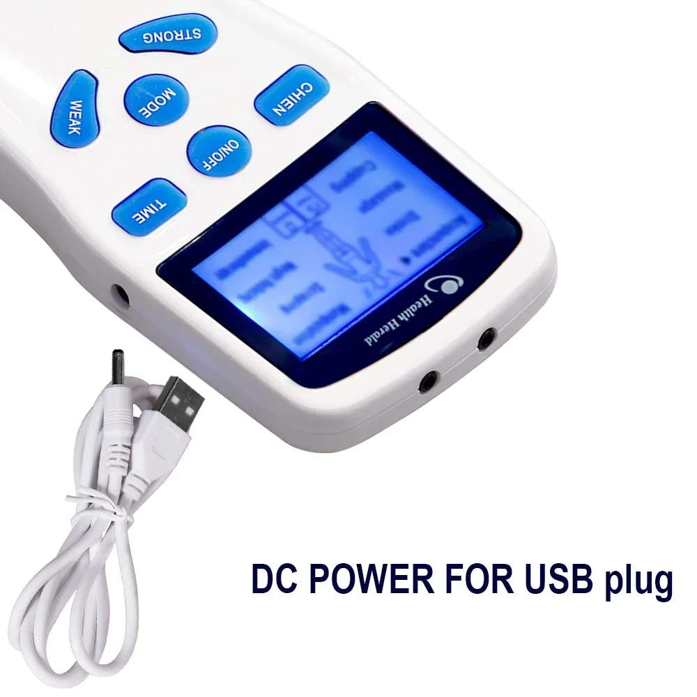 Электрический EMS стимулятор мышц, иглоукалывание, электростимуляция TENS, массажер с низким нервом, цифровой массажер, электростимулятор