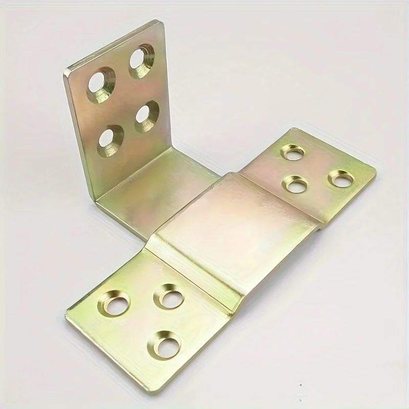 Heavy Duty Metal Bed Rail Brackets Wood Bed Frame Corner Bracket Support Connector Hardware Kit for Beds Sofa Furnitures Hings