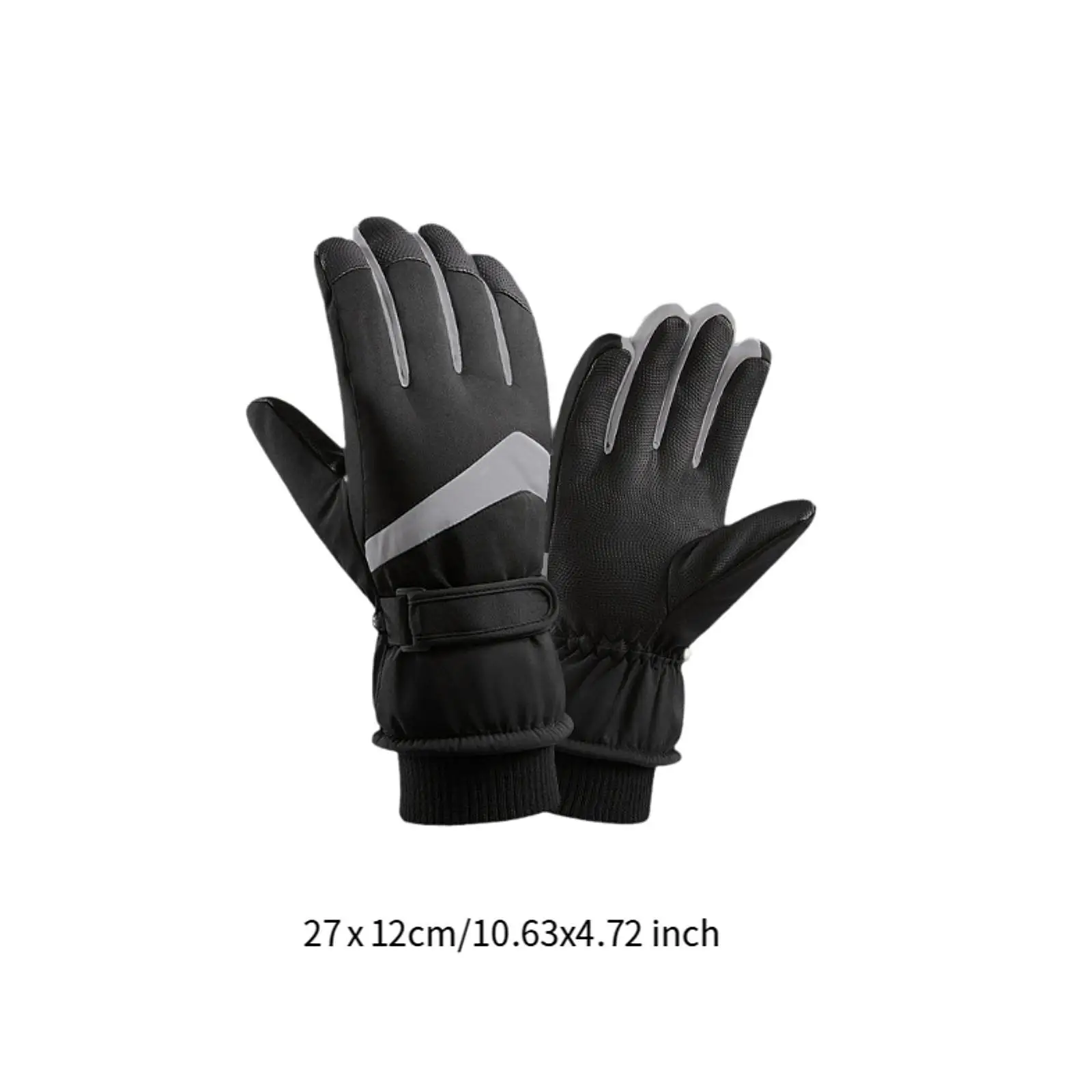 ถุงมือกันหนาว ถุงมือกันหิมะ ระบายอากาศได้ดี ให้ความอบอุ่นแก่มือ ไม่ลื่น หนาขึ้นสำหรับเล่นสกี