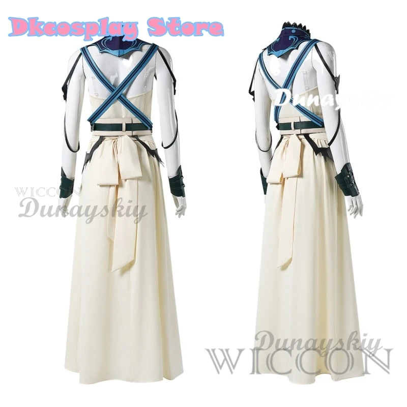 

FF7 Rebirth Aerith Cosplay Cloth Gold Saucer Loveless Anime Game Final Fantasy Ⅶ Fantasia Costume Disguise Women Outfits