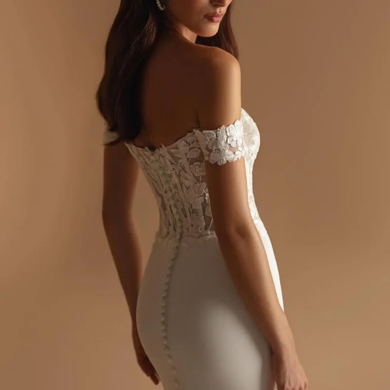 تخصيص الساتان العاج الكرة ثوب فساتين الزفاف الملكي تول ذيل طويل زين ذيل السمكة تنورة صنع رداء دي