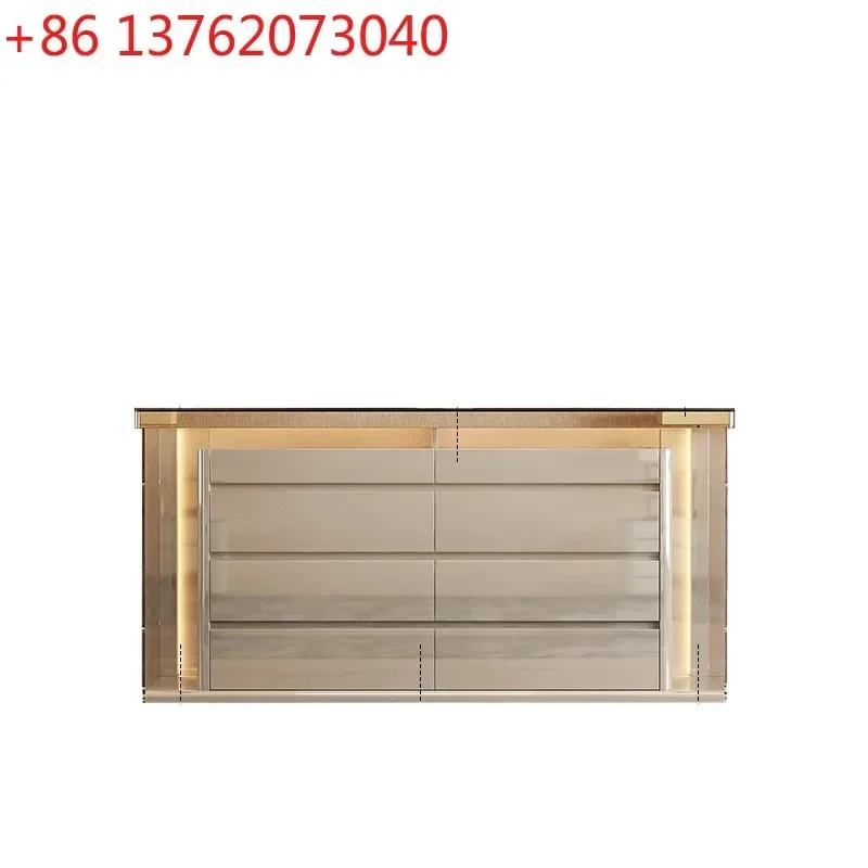 

Italian light luxury eight-bucket cabinet cloakroom jewelry storage jewelry cabinet