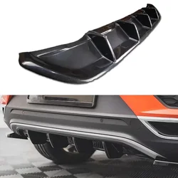 For Volkswagen T-ROC Mk1 TSI TDI 2017-2022 Rear Bumper Valance Diffuser Spoiler Splitter Car Rear Bumper Cap Protector Tuning