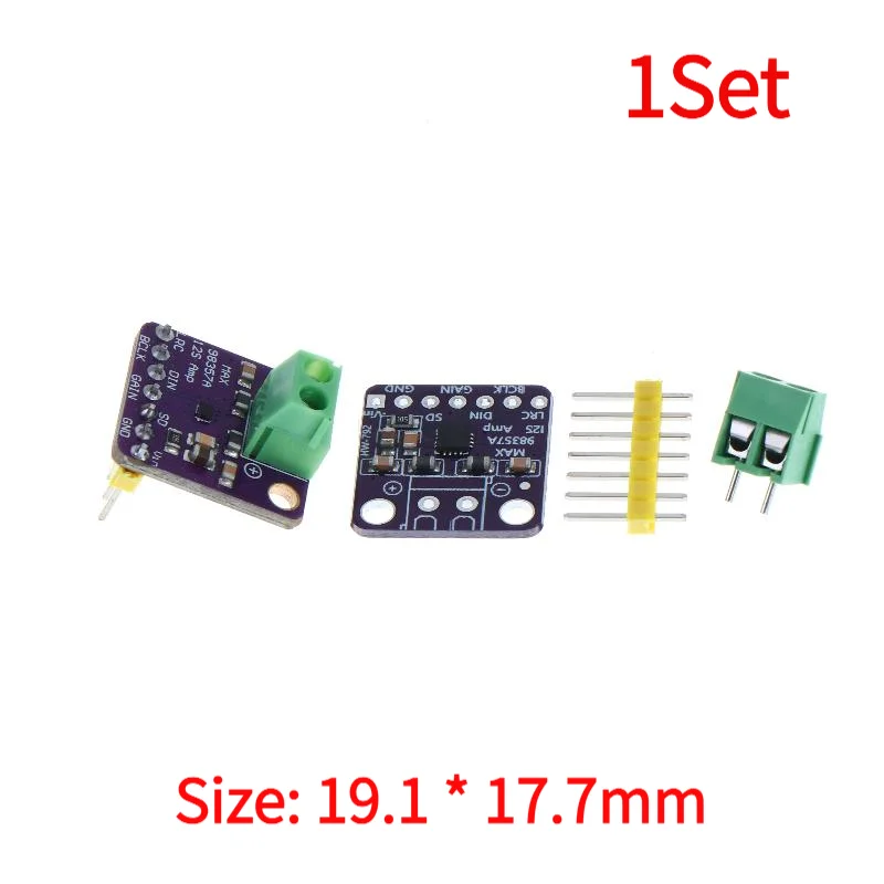 1Set Breakout Interface I2S DAC Decoder High Quality MAX98357 MAX98357A I2S 3W Class D Amplifier For Audio.
