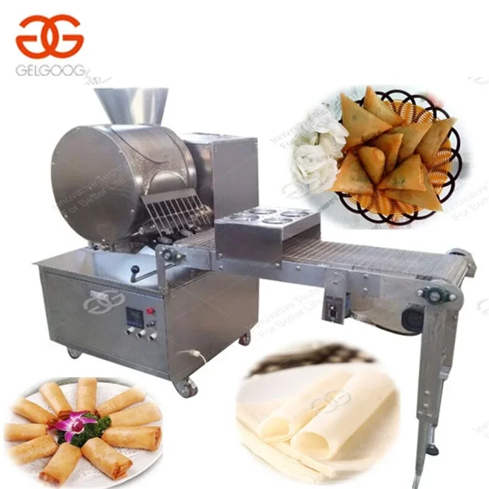 Efficient Spring Roll Pastry Sheet Making Automatic Crepe Machine For Sale