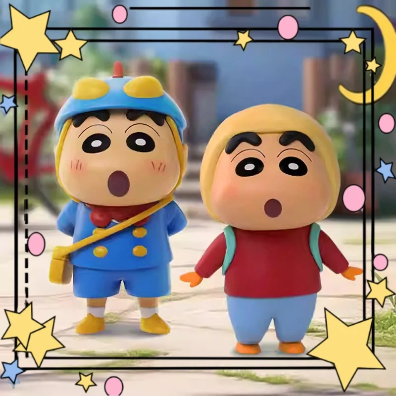 

New Limited Edition Crayon Shin-Chan Elegant Rose Collectible Figure Toy Pencil Character Desktop Decoration Gift Boyfriend