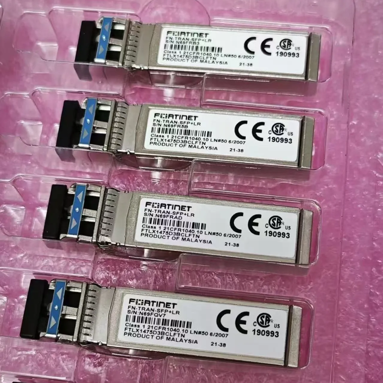 For Fortinet FN-TRAN-SFP+LR FTLX1475D3BCLFTN 10G LR SFP+ Optical Transceiver LC Duplex 1310nm 10km SMF DDM for Firewall Network