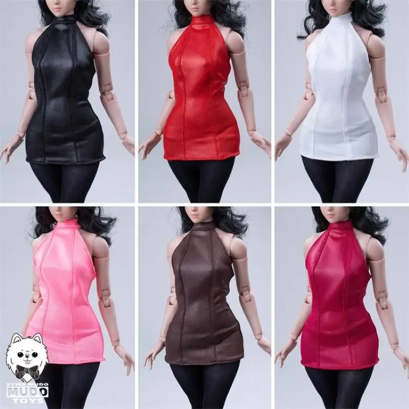 

CTC-007 1/6 Female Soldier High Quality Backless Collar Long Skirt Stockings Model Fit 12'' Action Figure AT202 AT203 In Stock