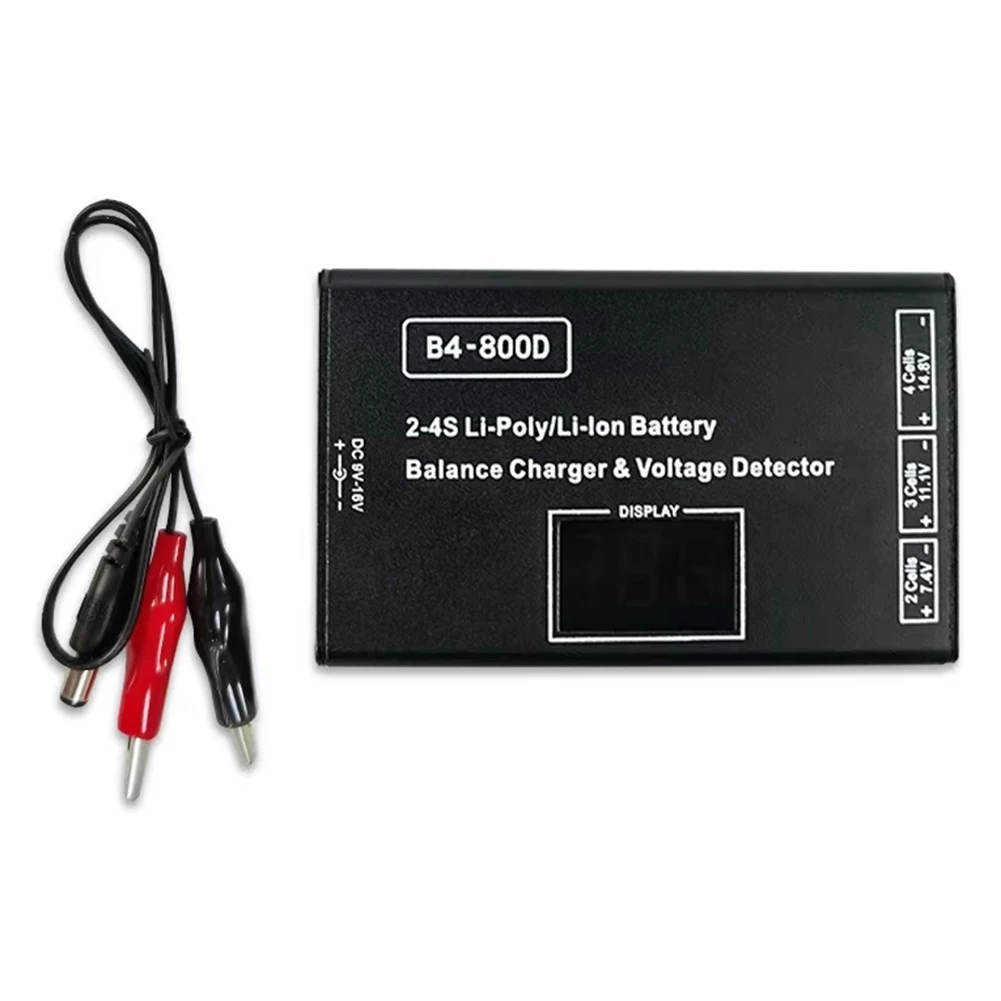 

ABKQ-For B4 Charger Bc-800D Model Aircraft Lithium Battery Charger 2S 3S 4S Balanced Charging B4 With Display Screen