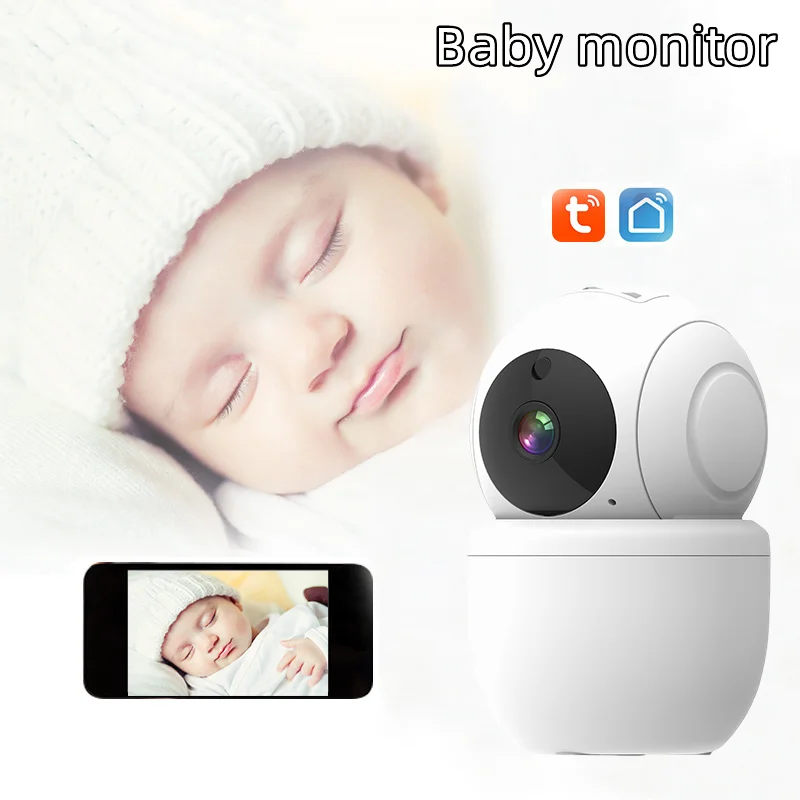 

2MP TUYA IP Camera Baby Monitor 1080P HD 2.4G Night Vision Two-Way Voice Cloud Storage Indoor Outdoor Security WiFi Desktop Cam