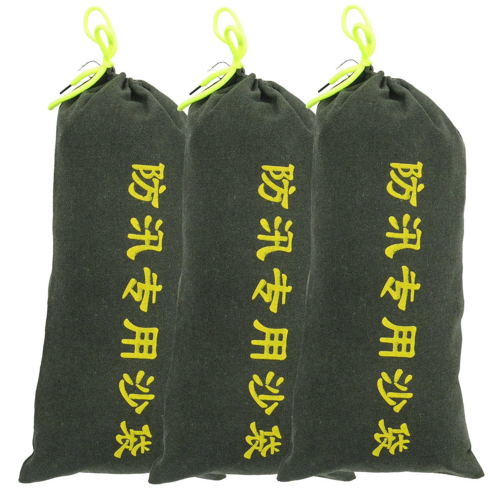3pcs Empty Sandbag For Flood Barrier Canvas Anti-Wear Waterproof Sand Bags Door Water Stopper Outdoor Emergency Use