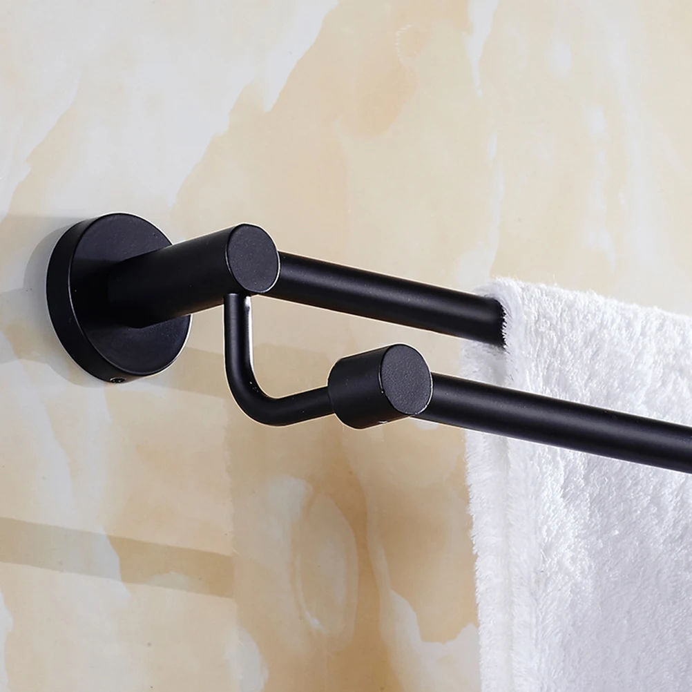 

Stainless Steel Double Towel Bar Racks Wall Mounted Bathroom Hanger Kitchen Dish Rack Premium Quality Easy Installation Home