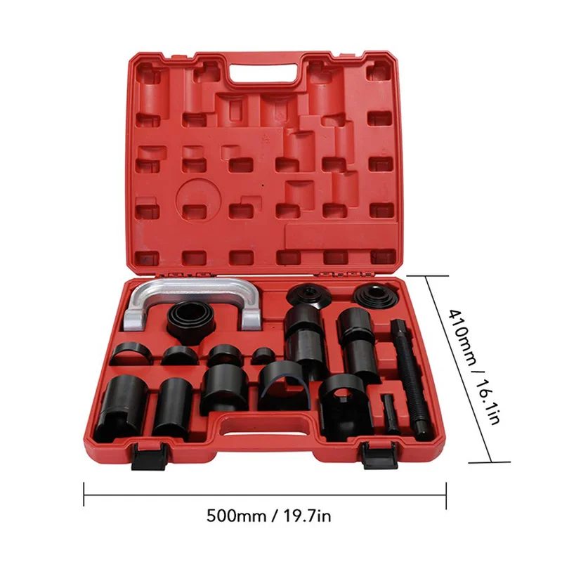 

Machine 21pcs Universal Ball Joint Service Tool Set Press Remover Separator Installing C-Frame Kit
