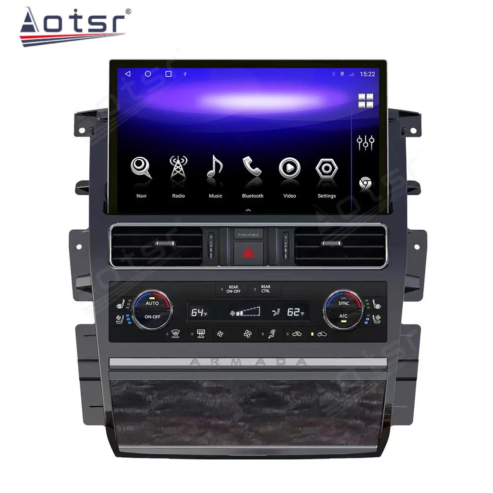 Android 12 Car Multimedia Player 13.3 For NISSAN PATROL Armada Y62 For Infiniti QX80 2010 - 2022 Instrument LCD Dashboard