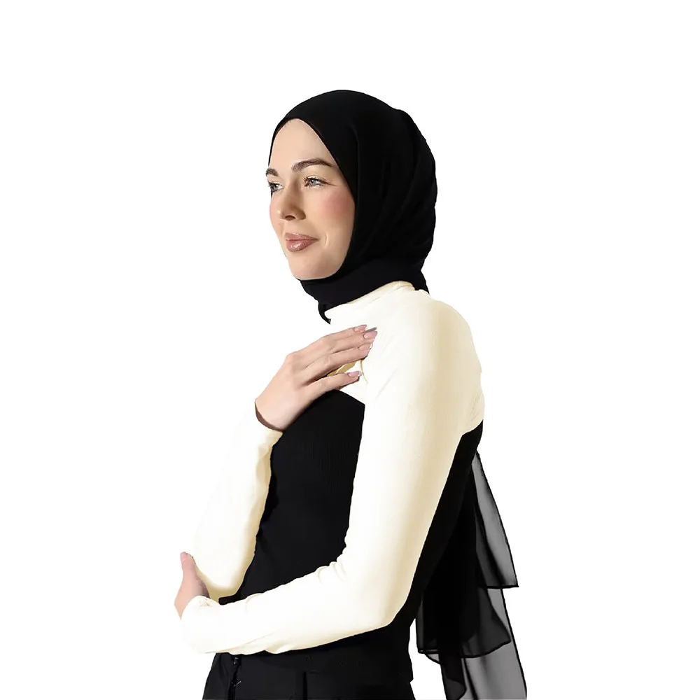 Elastic Modal Jersey Full Neck Sleeve Woman Muslim Long Arm Cover Shrug Shoulder Oversleeve Suncreen Wear Under T-Shirt Islamic