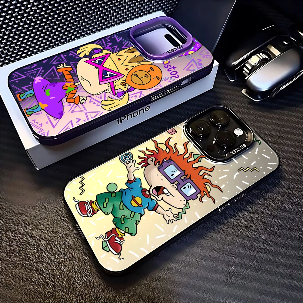 Cartoon Funny R-Rugrats Phone Case for Samsung Galaxy S25 S24 S23 S22 S21 S20 Note20 Ultra Plus 4G 5G Anti Fall Matte Back Cover