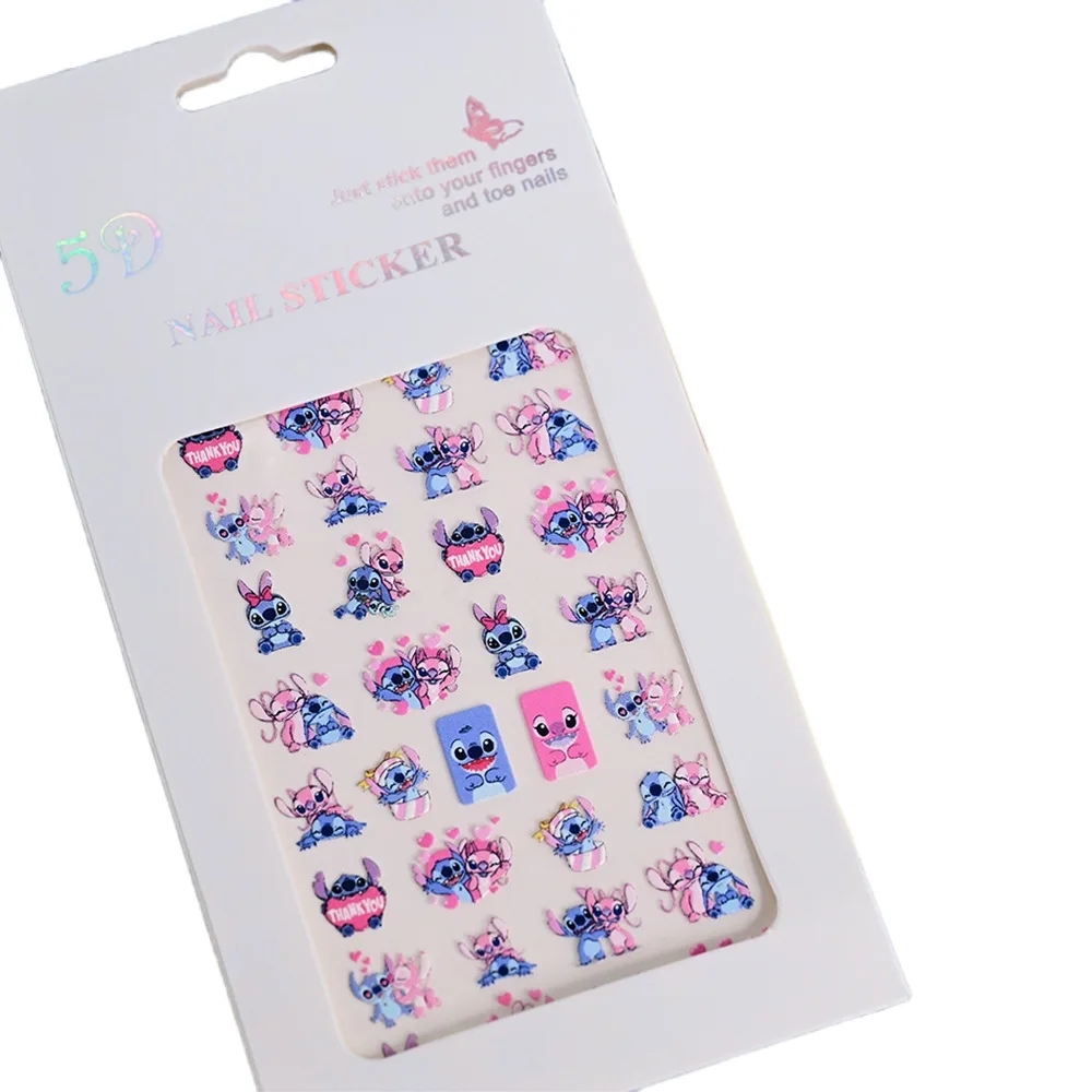Наклейка для дизайна ногтей Miniso Stilt, 5D трехмерный рельеф, самоклеящаяся наклейка для дизайна ногтей, детская наклейка для дизайна ногтей Stilt