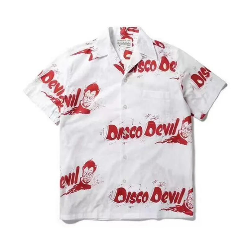 WACKO MARIA High-end Capsule Collection Mainstay Classic Summer Short Sleeve Shirt Best Quality Men's Women's Hawaii Shirt