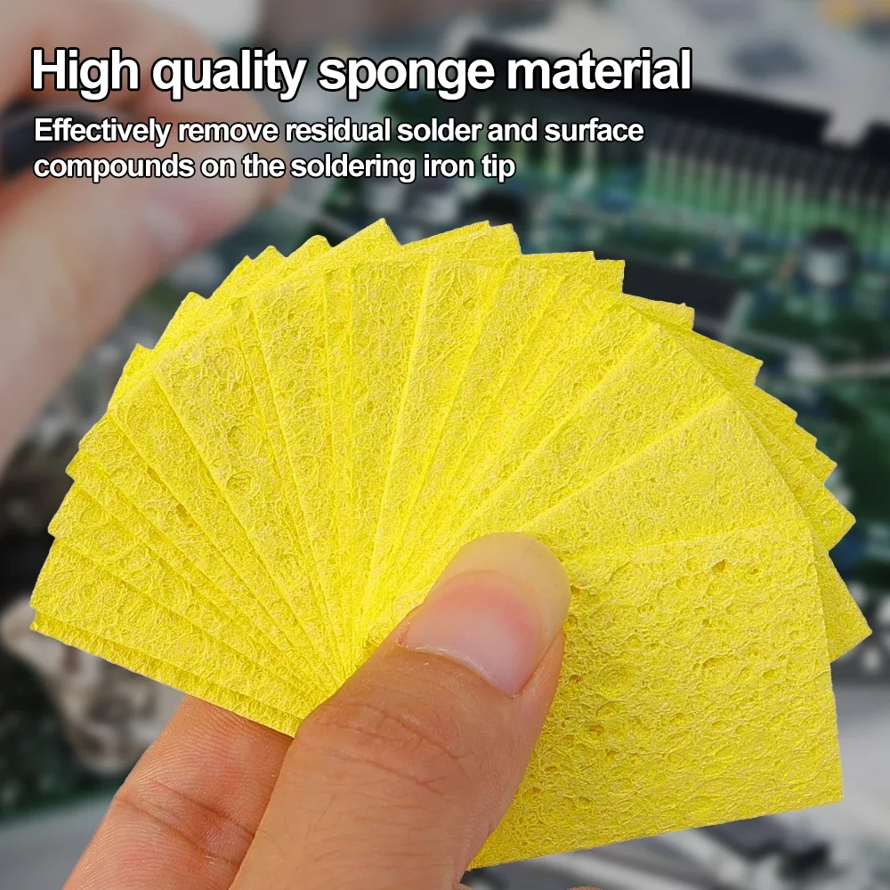 5/160/200pcs Soldering Iron Cleaning Sponge For Enduring Solder Welding Station Electric Soldering Iron Tip Repair Tools Sponge