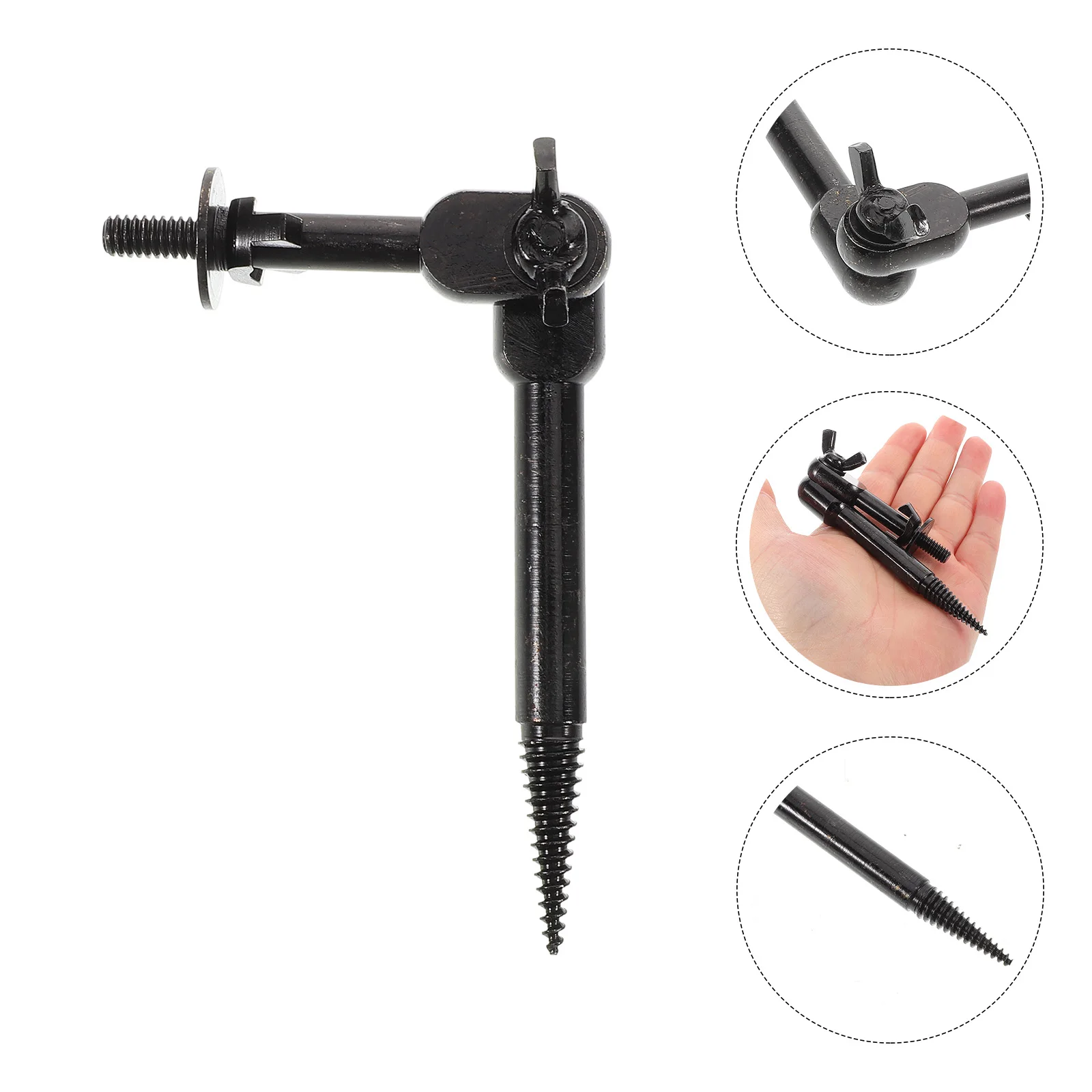

Tree Camera Mount Stand Convenient Bracket Wired Black Garden Light Hanging Hook