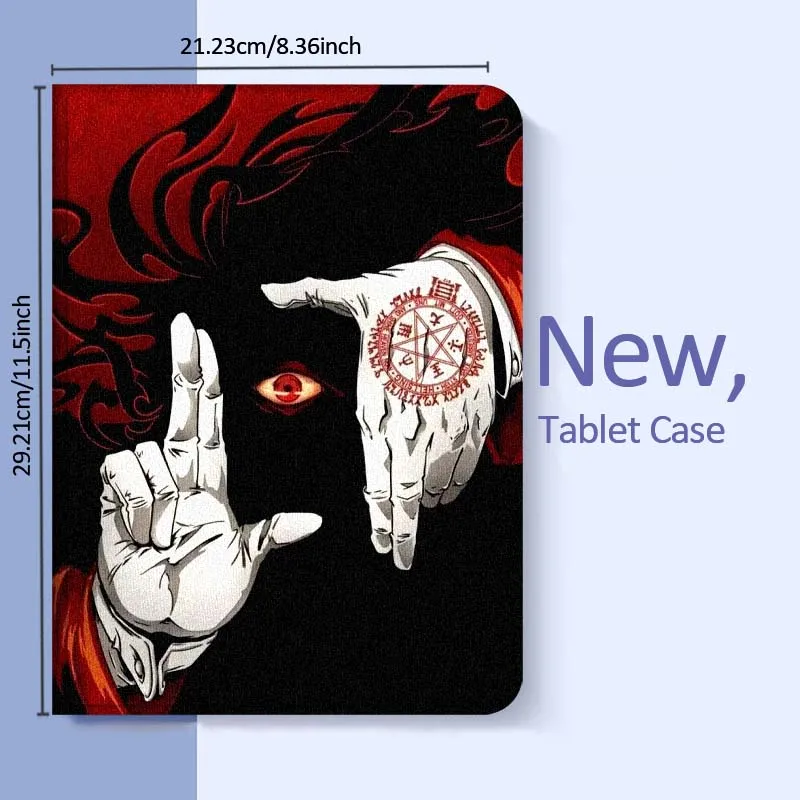 حافظة كمبيوتر لوحي رائعة من Dark Anime Hellsing لهاتف OPPO Pad 2 3 4 11 SE X Air 2 Neo Pro 12.1 10.36 11 11.4 13.2 بوصة