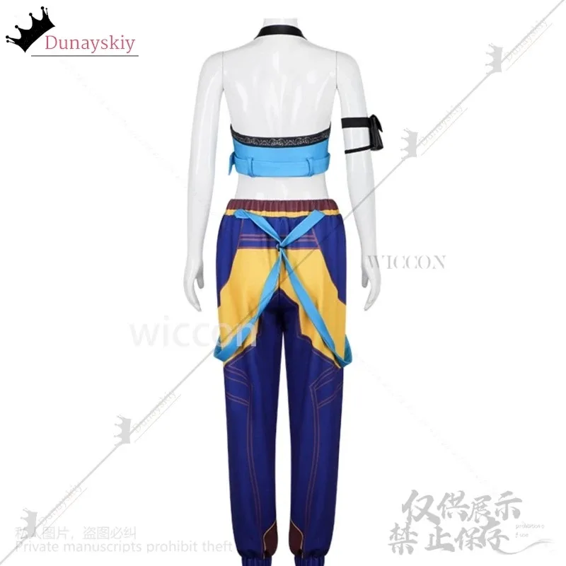 Zoey Kpop Girl Group Cosplay Anime Movie Demon Singing Costume Jirai Kei Girls Punk Y2K Halter Backless Top Halloween Party Cos