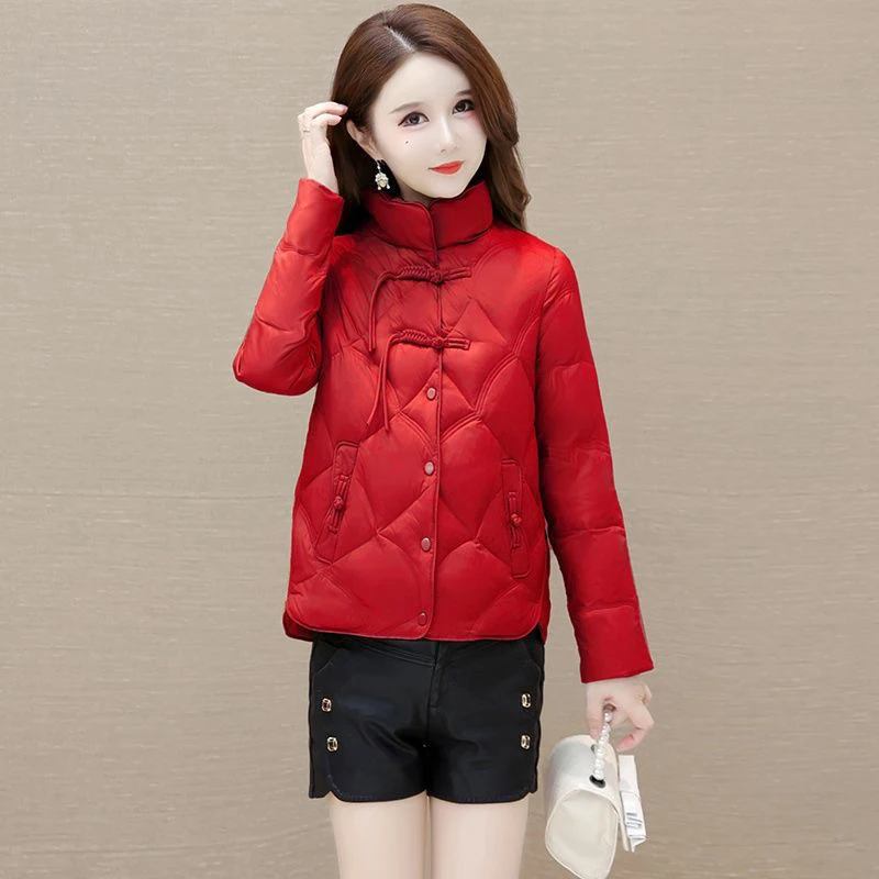 

Slimming ort Cotton Jaet Women's Loose Fit Warmth Faionable Korean Sle Commute Winter New Arrival Tagkita Brand