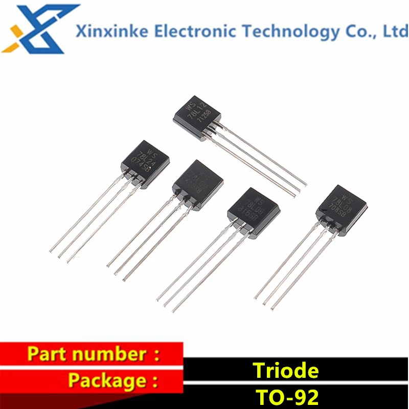 100PCS TO-92 สามขอบควบคุมหลอดตัวควบคุมแหล่งจ่ายไฟ Triode 78L 79L 05 06 08 09 10 12 15 78L05 78L08 79L06 79L12
