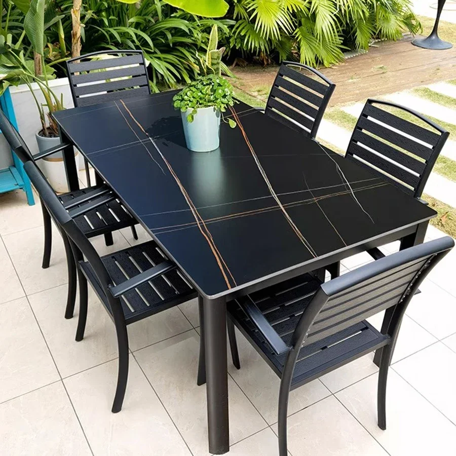 Dining Garden Furniture Outdoor Sets Unique Pool Home Back Yard Patio Furniture Sets Lounge European Modern Mueble Jardin Chairs