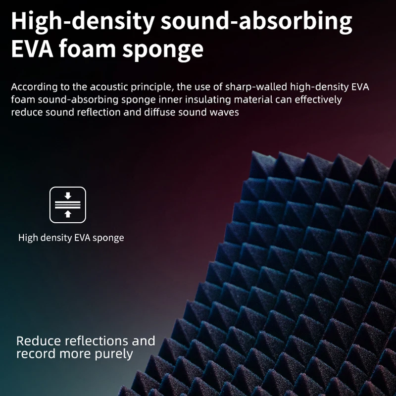 Picture 6: 3/5 door studio microphone foldable isolation shield, popular filter, high-density absorbent foam for filtering sound