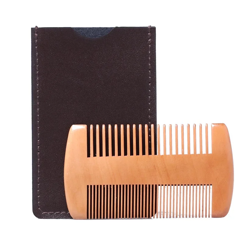 Ensemble de pinceaux de rasage portables pour hommes, poils de sanglier, barbier, brosse à barbe naturelle, peigne, ciseaux pour livres qualifiée aux, outil de coiffage