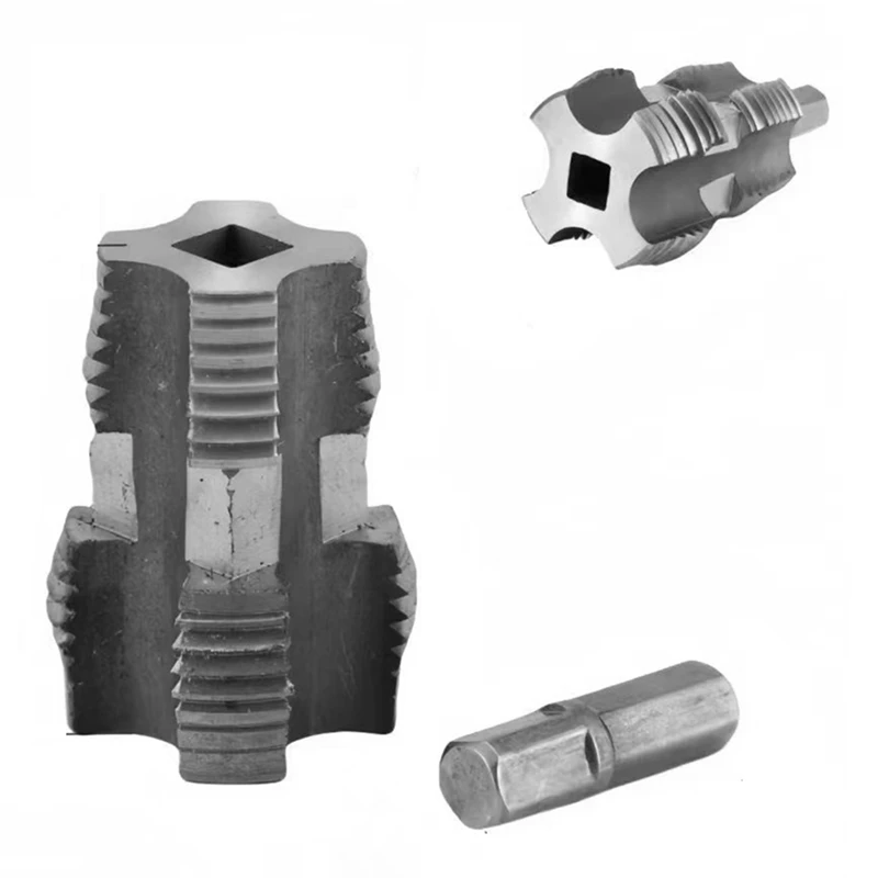 F-3C 4 pontos 6 pontos abridor de buraco interno da tubulação de água broca elétrica hexagonal universal ferramenta de rosqueamento da tubulação de água