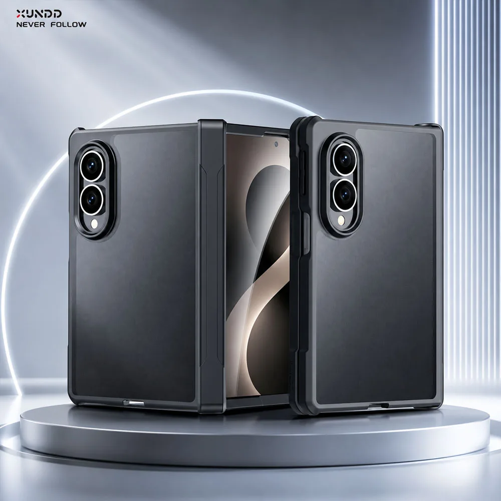 XUNDD Case For Samsung Galaxy Z Fold 8 Wide Magnetic Kickstand Hinge Protection Shockproof Airbag Anti Drop Folding Cover Funda