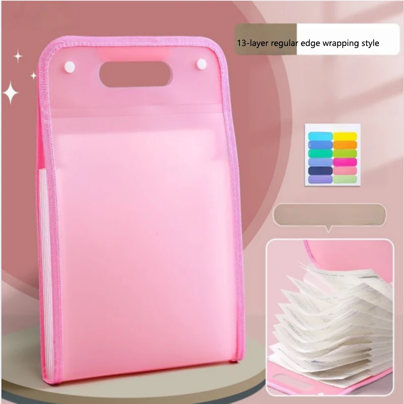 Portable Vertical Hand-held Organ Bag Test Paper Holder Storage Bag Subject Classification Storage Bag File Folder File Folder